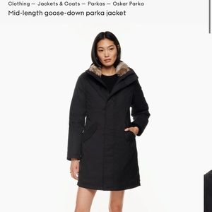Aritzia Oskar Parka - Navy sz S